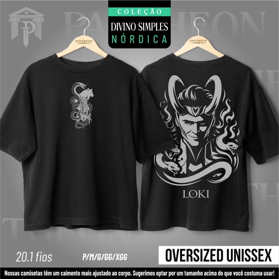 Oversized Unissex - Frente e Costas 