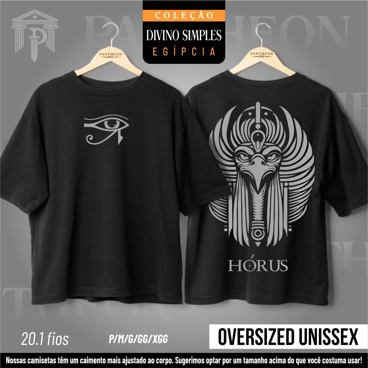 Nome do produto: Oversized Unissex - Frente e Costas \