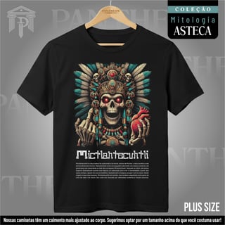Nome do produto Plus Size Unissex - Deus Mictlantecuhtli (Mitologia Asteca)