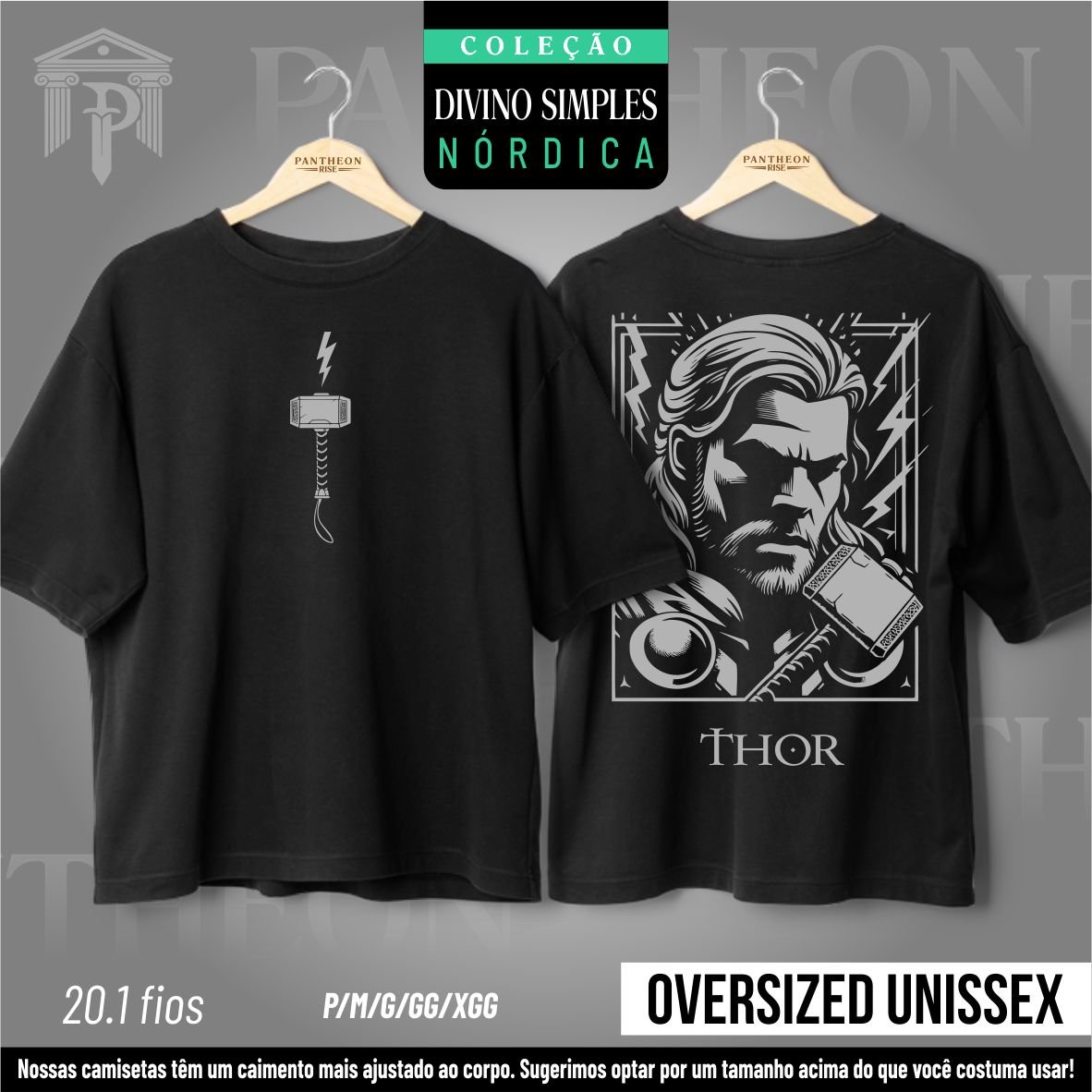 Nome do produto: Oversized Unissex - Frente e Costas \
