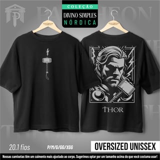 Oversized Unissex - Frente e Costas 