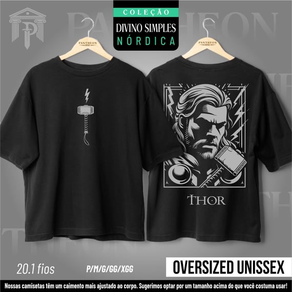 Oversized Unissex - Frente e Costas 