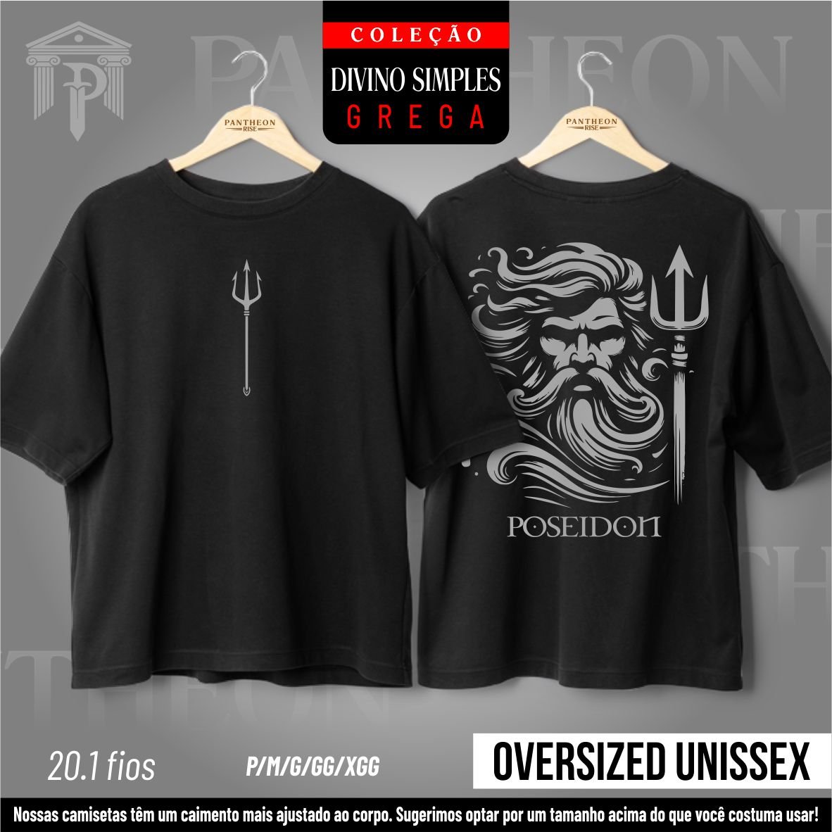 Nome do produto: Oversized Unissex - Frente e Costas \