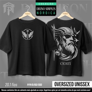 Nome do produto Oversized Unissex - Frente e Costas 