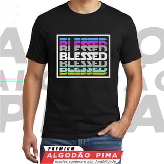 Nome do produto Camiseta - Blessed Multi-color