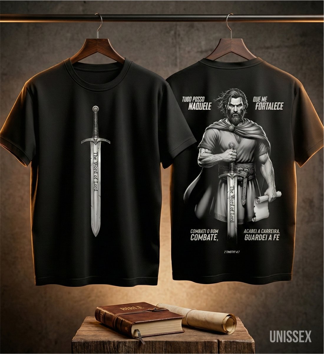 Nome do produto: Camiseta - Apóstolo Paulo: O Bom Combate