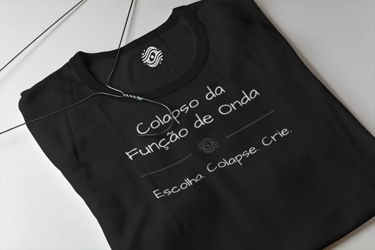 Nome do produto: Camiseta Colapso da Função de Onda