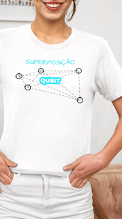 Nome do produto Camiseta Qubit Superposição
