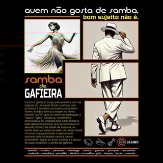 Nome do produto Samba de Gafieira (prime)