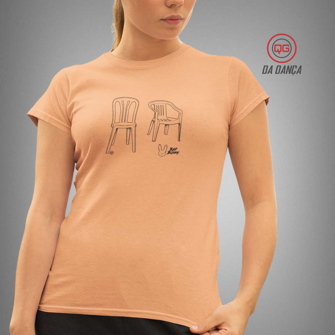Camiseta Bad Bunny Feminina - Monoblock (estonada)