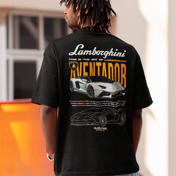 Lamborghini Aventador - Lamborghini Colection SYY - Camiseta Padrão Algodão