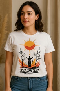 Nome do produto Camiseta Baby Long Prime - Graça sobre graça