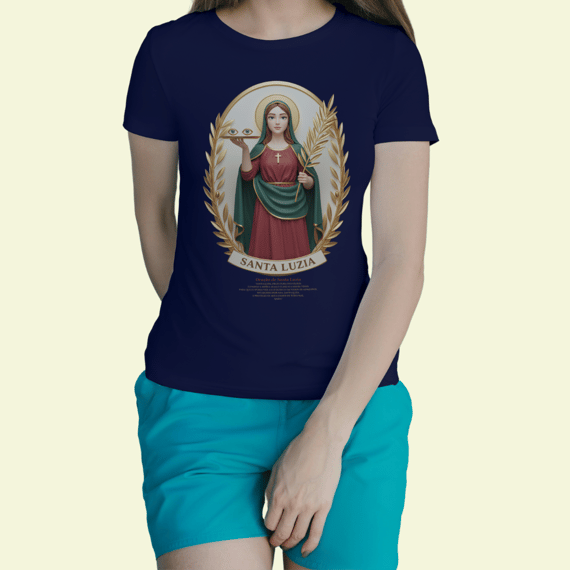 Baby Look Religiosa - Santa Luzia