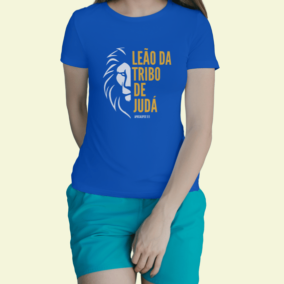 Camiseta Religiosa - Leão da Tribo de Judá