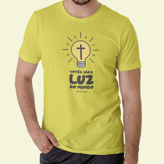 Camiseta Religiosa - Vocês São a Luz do Mundo