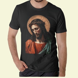 Camiseta Religiosa - Cristo de Amor e Sacrifício