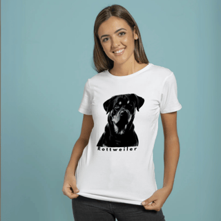 Nome do produto Camiseta Rottweiler monocromática