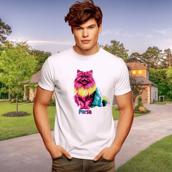 Camiseta Gato Persa PopArt