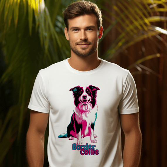 Camiseta Border Collie PopArt