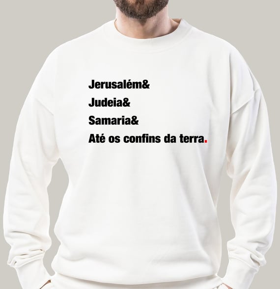 Atos 1:8 - Moletom_Claro