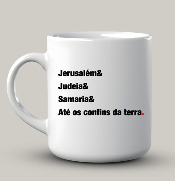 Atos 1:8 - Canecas