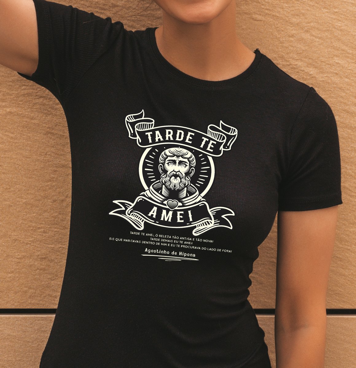 Nome do produto: Agostinho, Tarde te Amei - T-Shirt