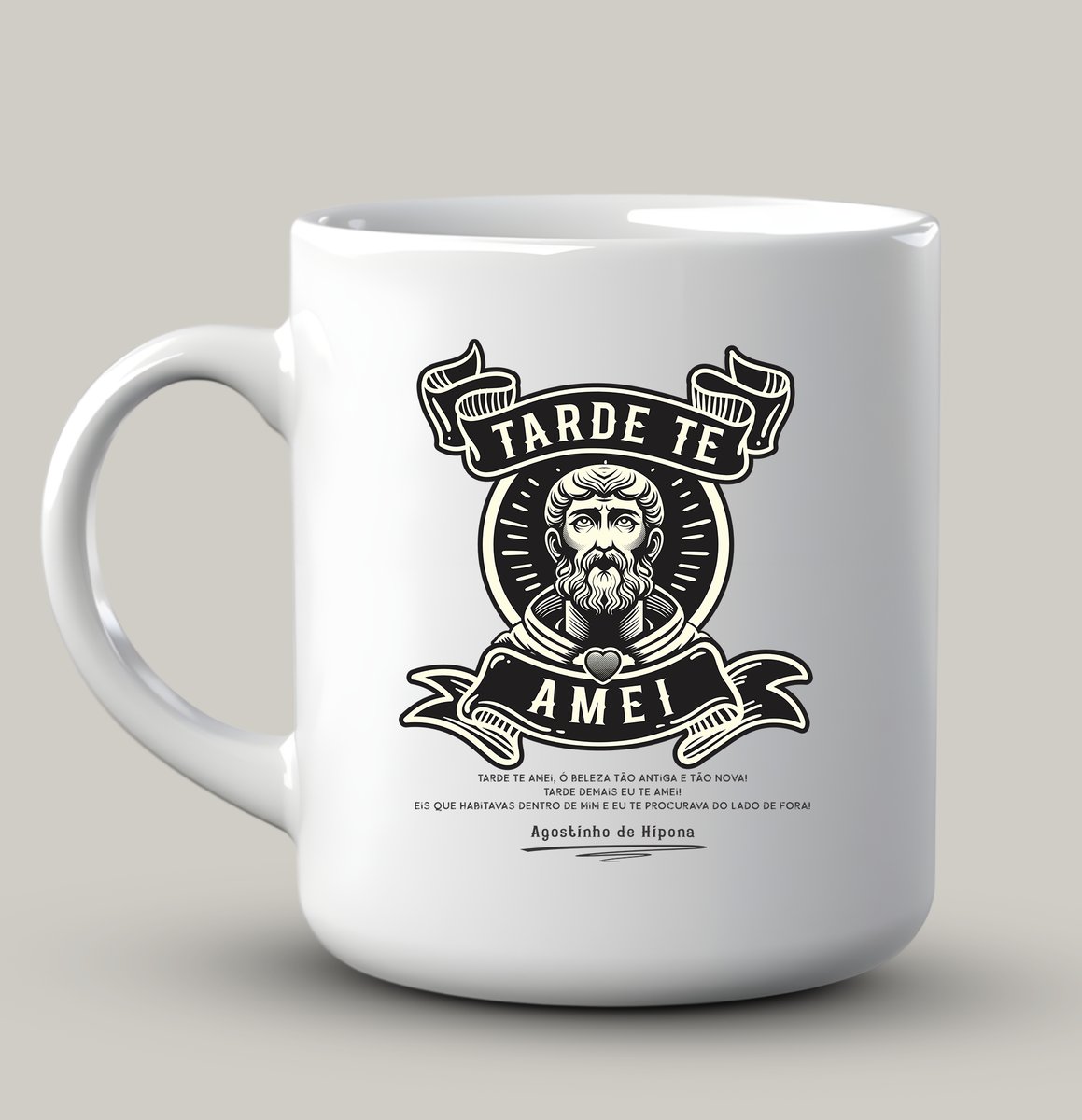 Nome do produto: Agostinho, Tarde te Amei - Canecas
