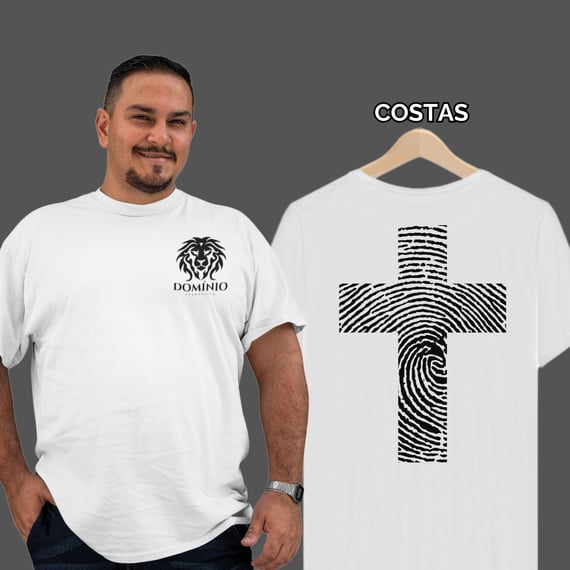 Camiseta Masculina Plus Size Identidade em Cristo