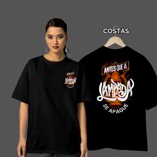 Nome do produto Camiseta Oversized Antes que a Lâmpada se Apague