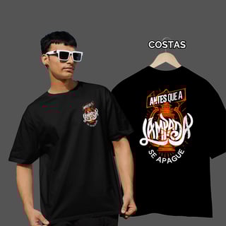 Nome do produto Camiseta Masculina Oversized Antes que a Lâmpada se Apague