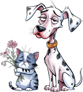 Nome do produto Baby Long Quality Camiseta Estampa Gato e Dálmata 