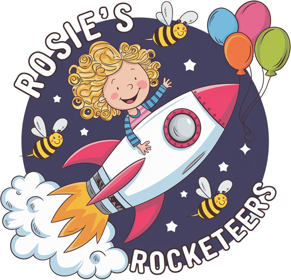 Classic Infantil Estampa Menina Foguete Space