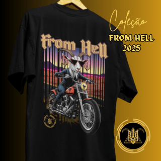 T-shirt Masculina Estampada Algodão Pima Motoqueiro From Hell