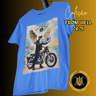 T-shirt Masculina Estampada Estonada Entregador From Hell 