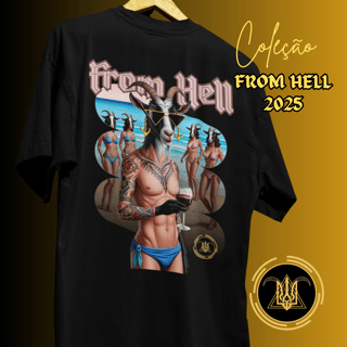 T-shirt Masculina Estampada Estonada Praiano From Hell 