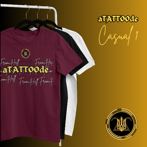 T-shirt Masculina Estampada aTATTOOde casual I