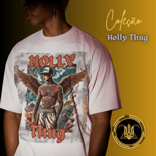 Nome do produto Camiseta Oversized Masculina Estampada Holly Thug