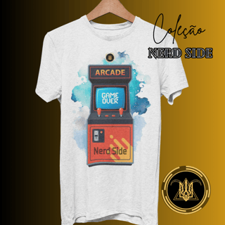 T-shirt Masculina Estampada Fromhell Nerd Side Arcade