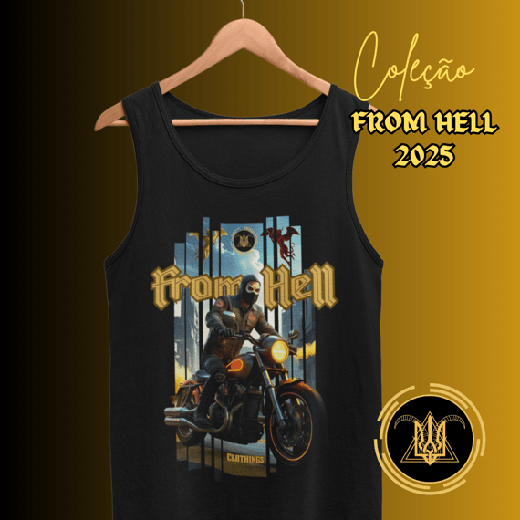Regata Masculina Estampada Motoqueiro From Hell 
