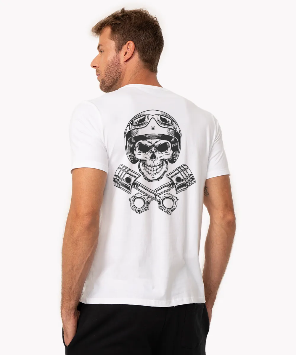 Nome do produto: CAMISETA TROPA DE ELITE CAVEIRA CAPACETE