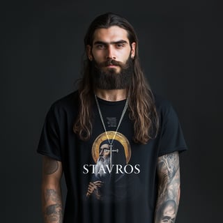 Nome do produto Camiseta Prime Santo Antão, o Grande, Rezando - STAVROS