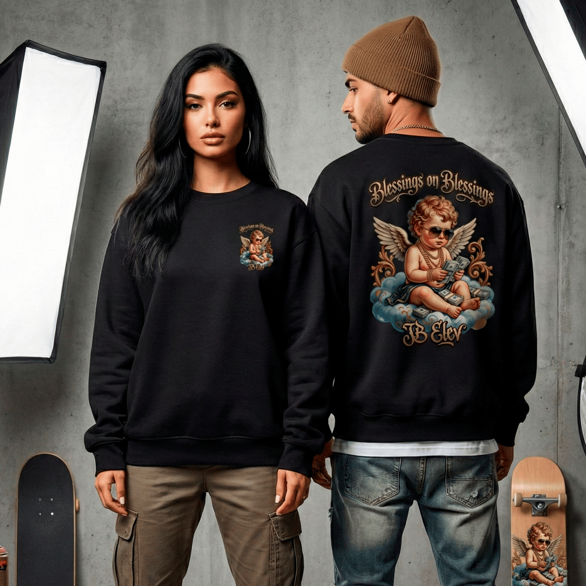 Nome do produto: Moletom Prime Fechado Blessed Hustler