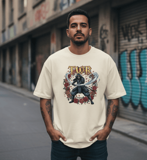 Nome do produto Camisa Oversized Premium Samurai Guerreiro do vento