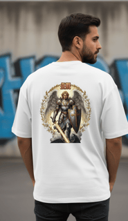 Nome do produto Camisa Oversized Poderoso Guerreiro Arcanjo Miguel 