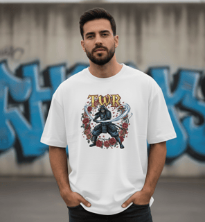 Nome do produto Camisa Oversized Premium Samurai Guerreiro do vento