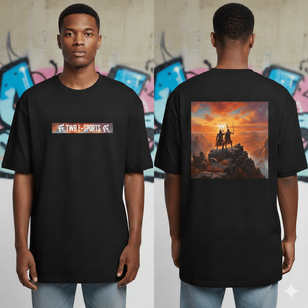Nome do produto: Camisa Oversized Guerreiros ao Pôr do sol