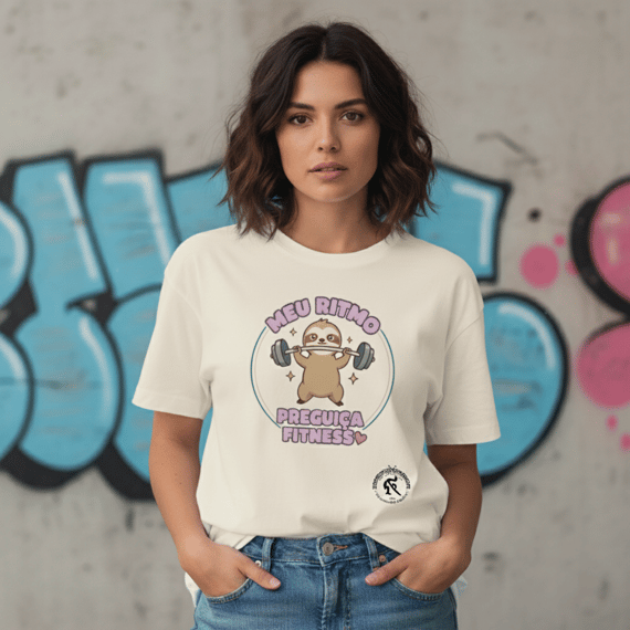 Camisa Oversized Feminina Preguiça Fitness