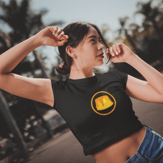 Nome do produto CAMISETA FEMININA CROPPED - CAZUM8