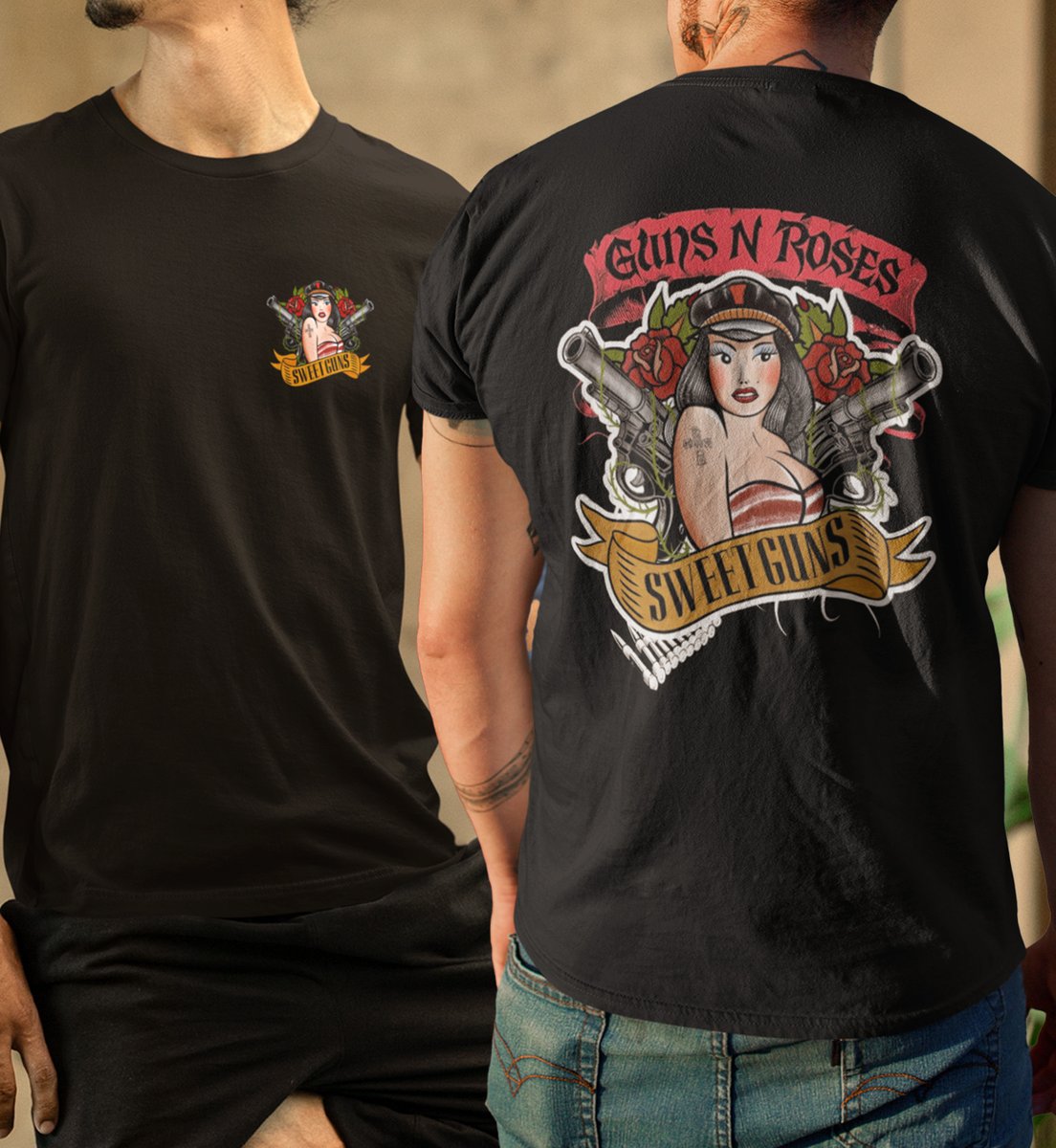 Nome do produto: Sweet Guns - Modelo Frente e Costas