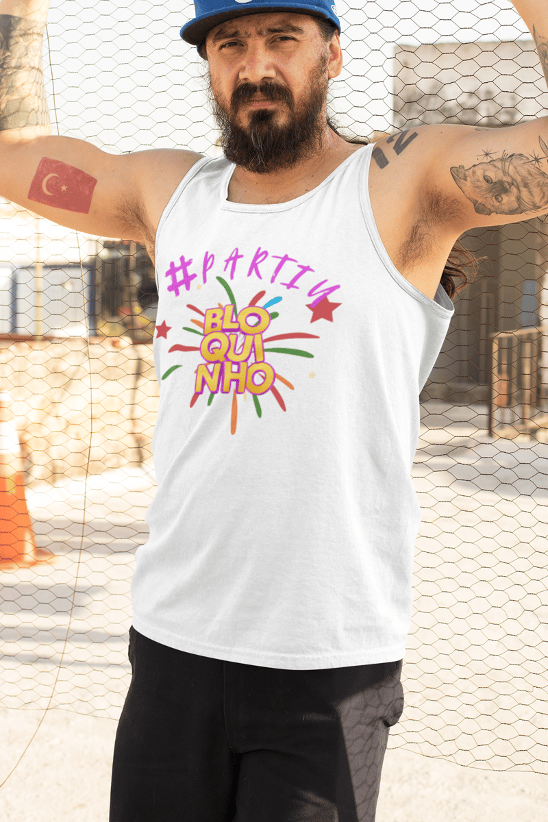 Nome do produto: Regata Masculina - Bloquinho